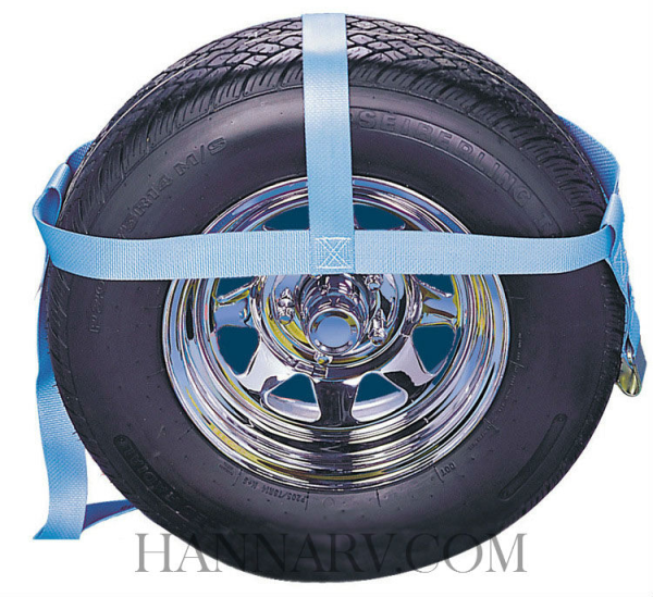 Kinedyne 910 Cargo Control Tire Net for 14 and 15 Inch Tires - 2 Inches Wide - 5,000 Lbs